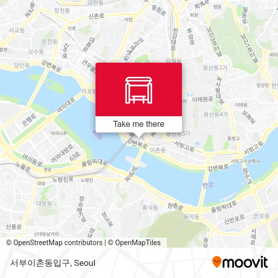 서부이촌동입구 map