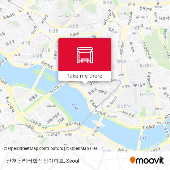 산천동리버힐삼성아파트 map