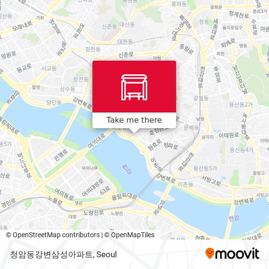 청암동강변삼성아파트 map