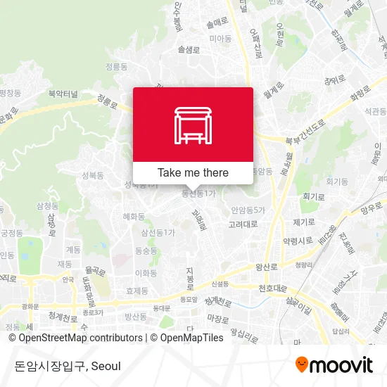 돈암시장입구 map