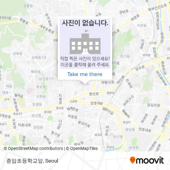 종암초등학교앞 map