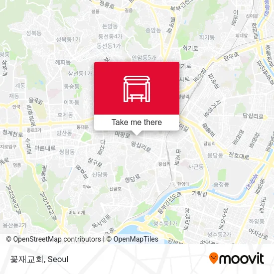 꽃재교회 map