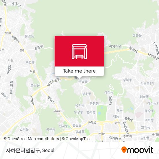 자하문터널입구 map