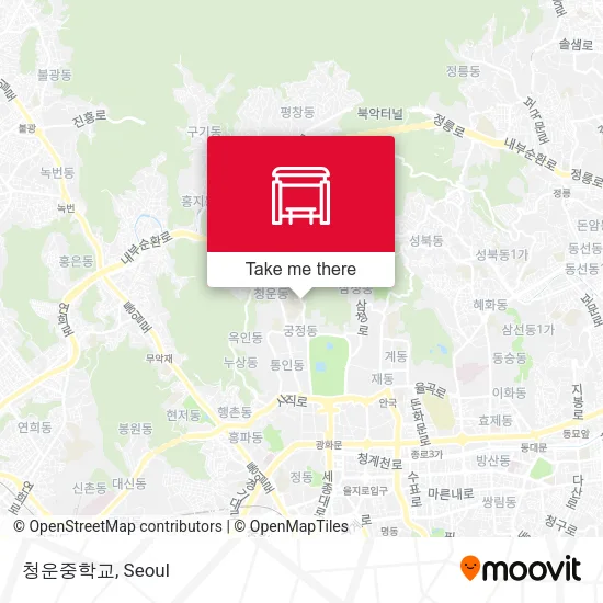 청운중학교 map
