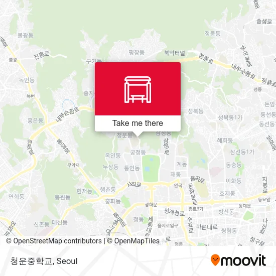 청운중학교 map