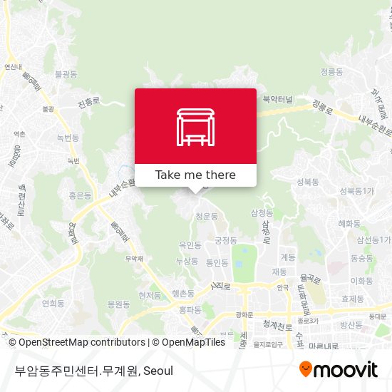 부암동주민센터.무계원 map