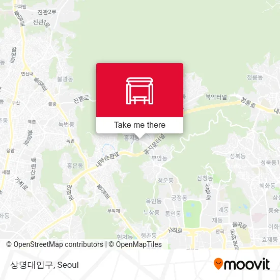상명대입구 map