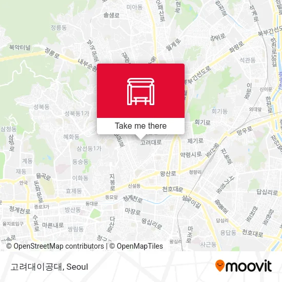 고려대이공대 map