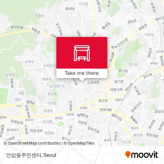 안암동주민센터 map