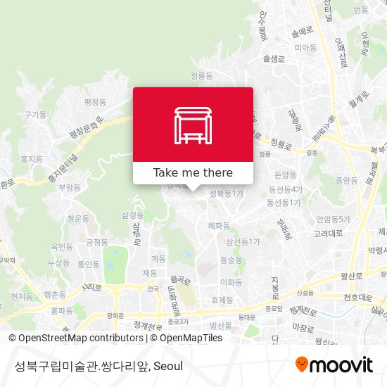 성북구립미술관.쌍다리앞 map