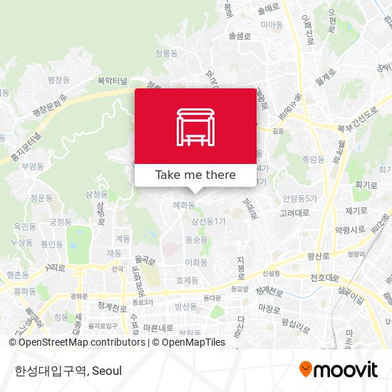 한성대입구역 map