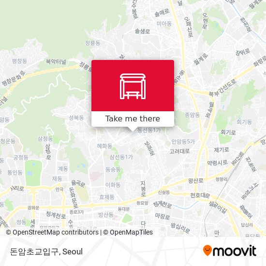 돈암초교입구 map