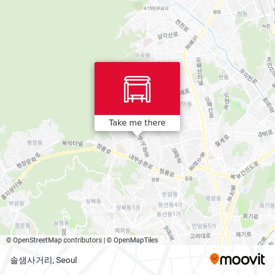 솔샘사거리 map