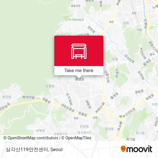 삼각산119안전센터 map