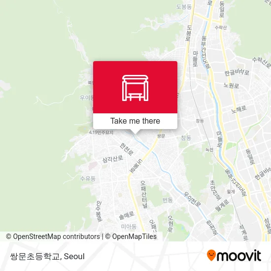 쌍문초등학교 map