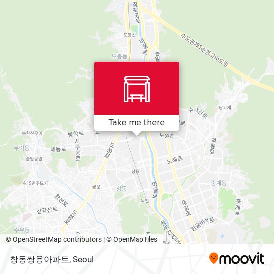 창동쌍용아파트 map