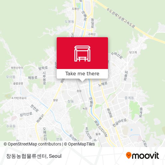 창동농협물류센터 map