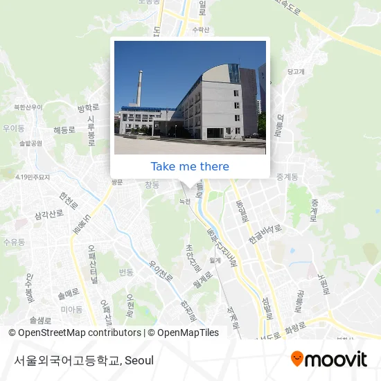 서울외국어고등학교 map
