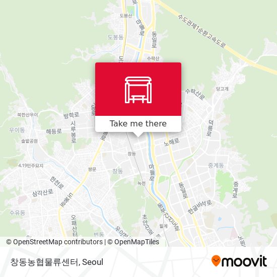 창동농협물류센터 map