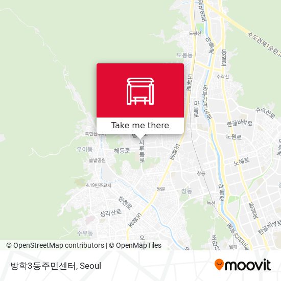 방학3동주민센터 map