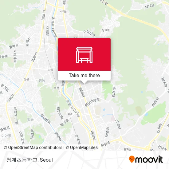 청계초등학교 map