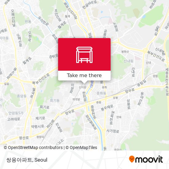 쌍용아파트 map