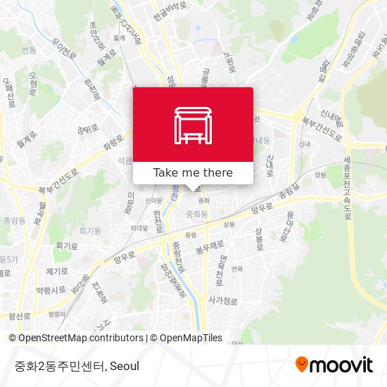 중화2동주민센터 map