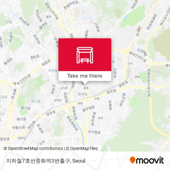 지하철7호선중화역3번출구 map