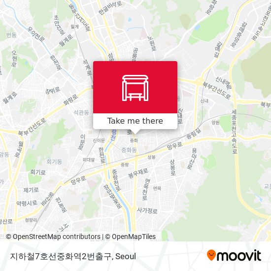 지하철7호선중화역2번출구 map
