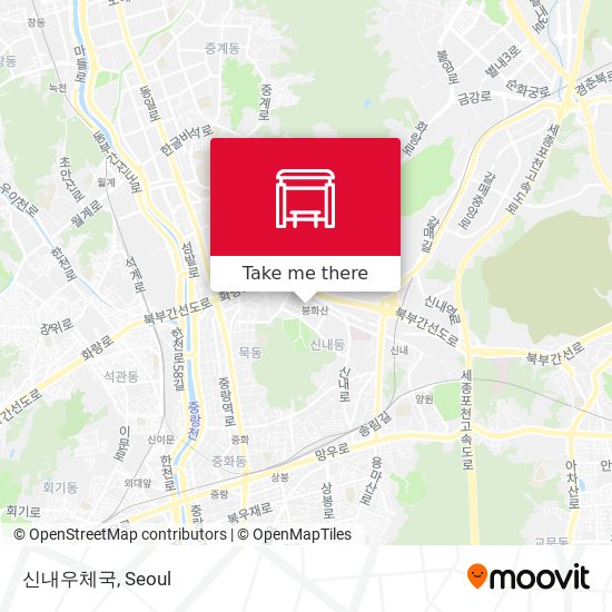 신내우체국 map