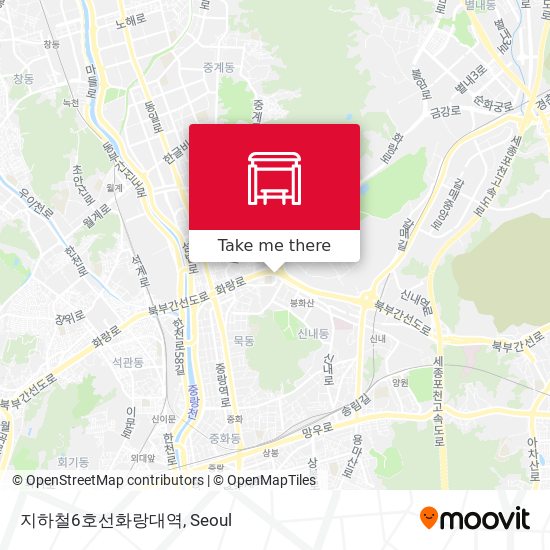 지하철6호선화랑대역 map