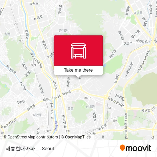 태릉현대아파트 map