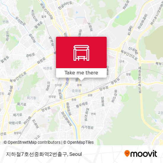 지하철7호선중화역2번출구 map