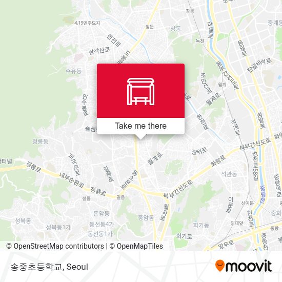 송중초등학교 map