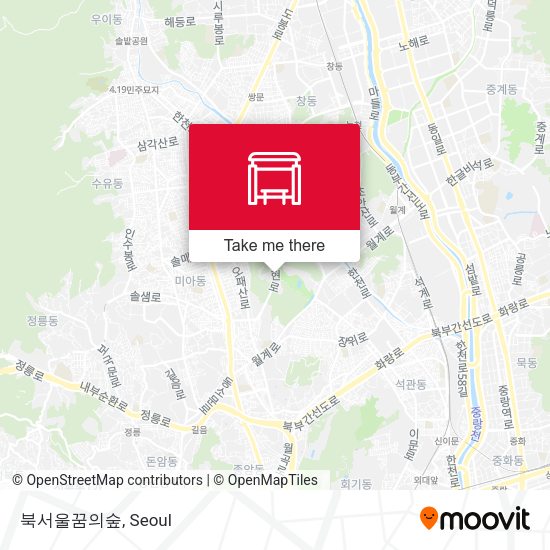 북서울꿈의숲 map