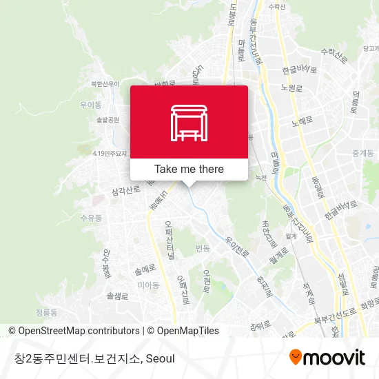 창2동주민센터.보건지소 map