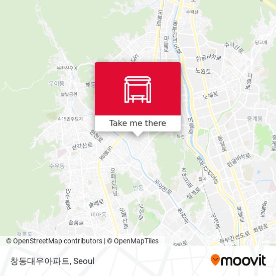 창동대우아파트 map