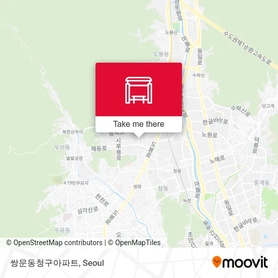 쌍문동청구아파트 map