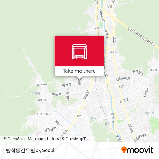 방학동신우빌라 map