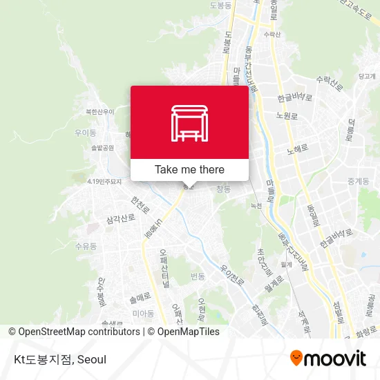 Kt도봉지점 map