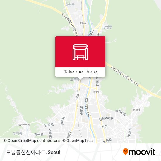 도봉동한신아파트 map