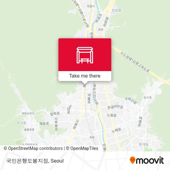 국민은행도봉지점 map