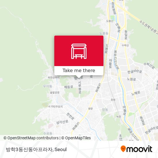 방학3동신동아프라자 map