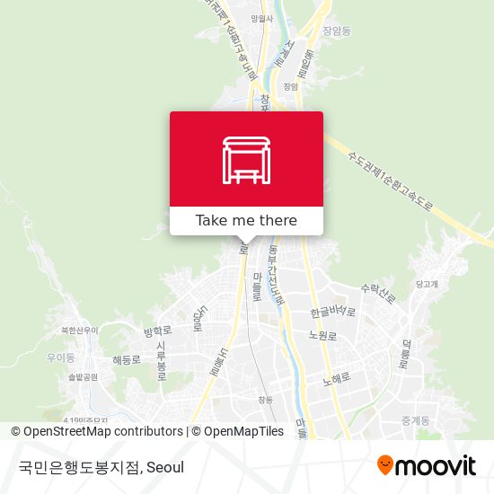 국민은행도봉지점 map