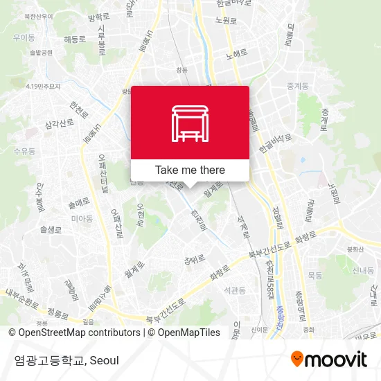 염광고등학교 map