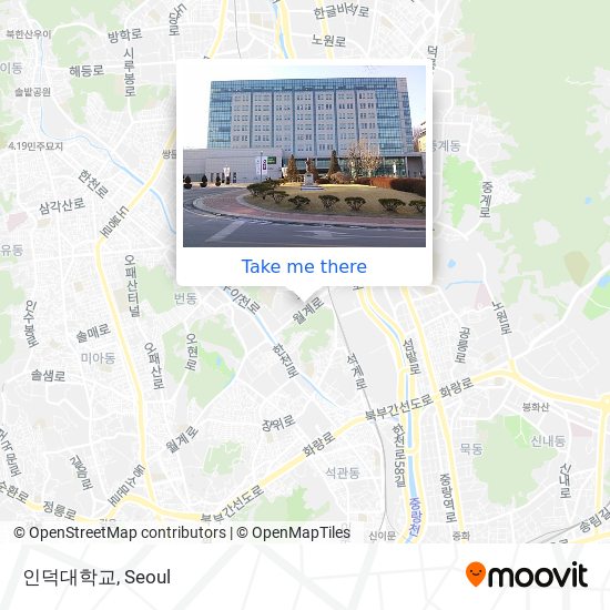 인덕대학교 map