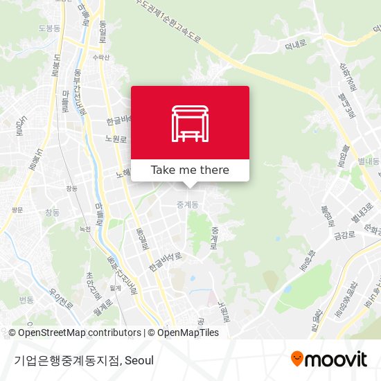 기업은행중계동지점 map