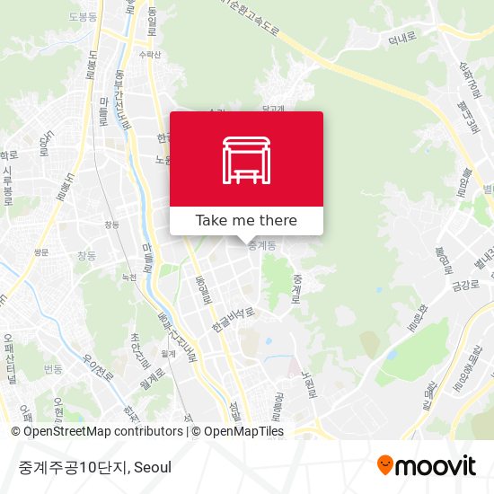 중계주공10단지 map
