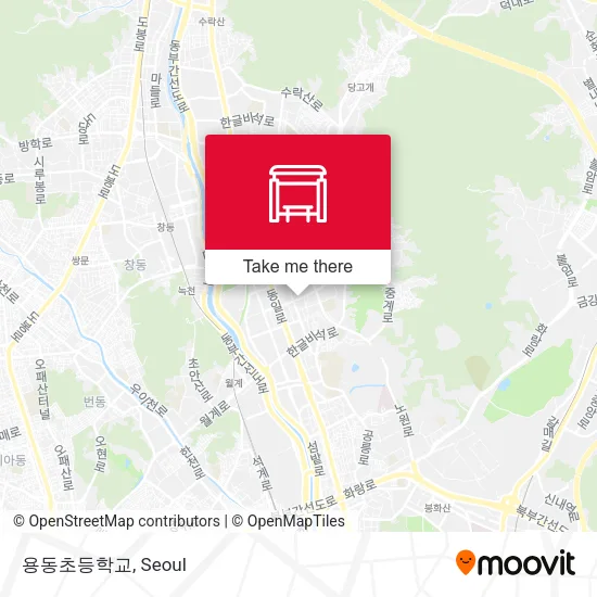 용동초등학교 map