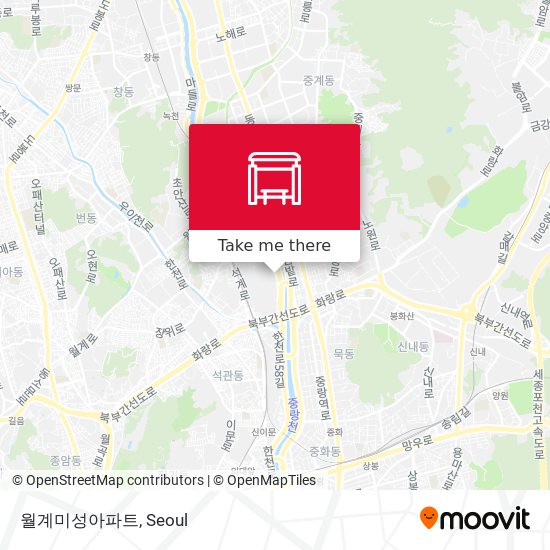 월계미성아파트 map